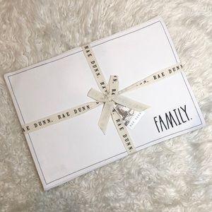 Rae Dunn Family Embroidered Place Mats